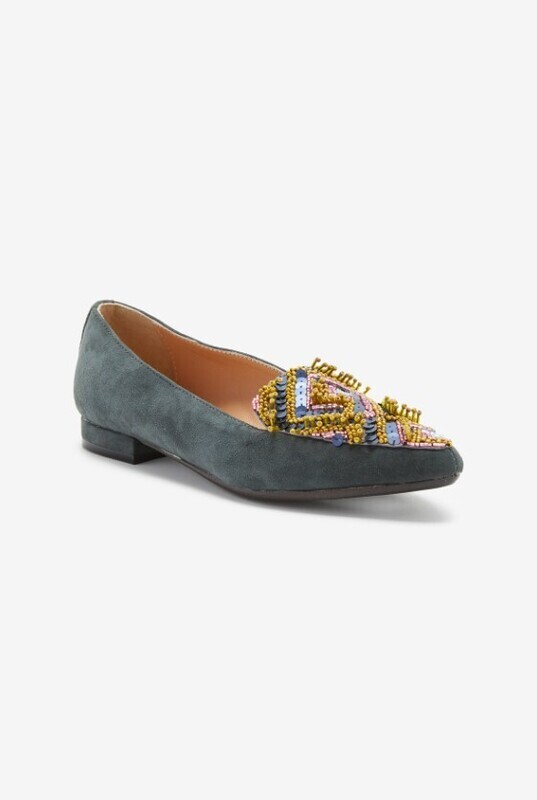 Maliparmi Beaded Ballerina's - Pink/Lime