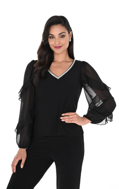 Frank Lyman Navy Top 248019