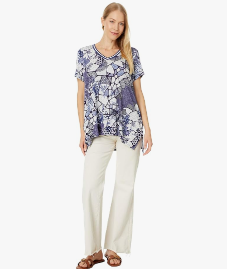 Johnny Was The Janie Favorite Drape Tunic Moonlight Glass T22524-2
