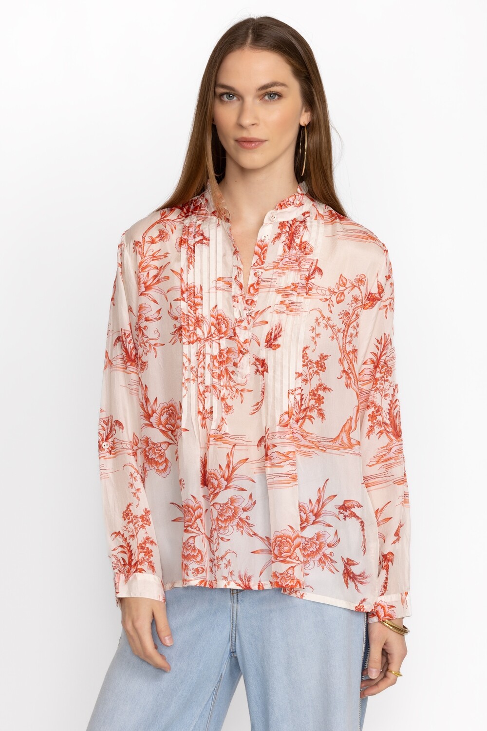 Johnny Was Spring Fire Malia Blouse C11424B1