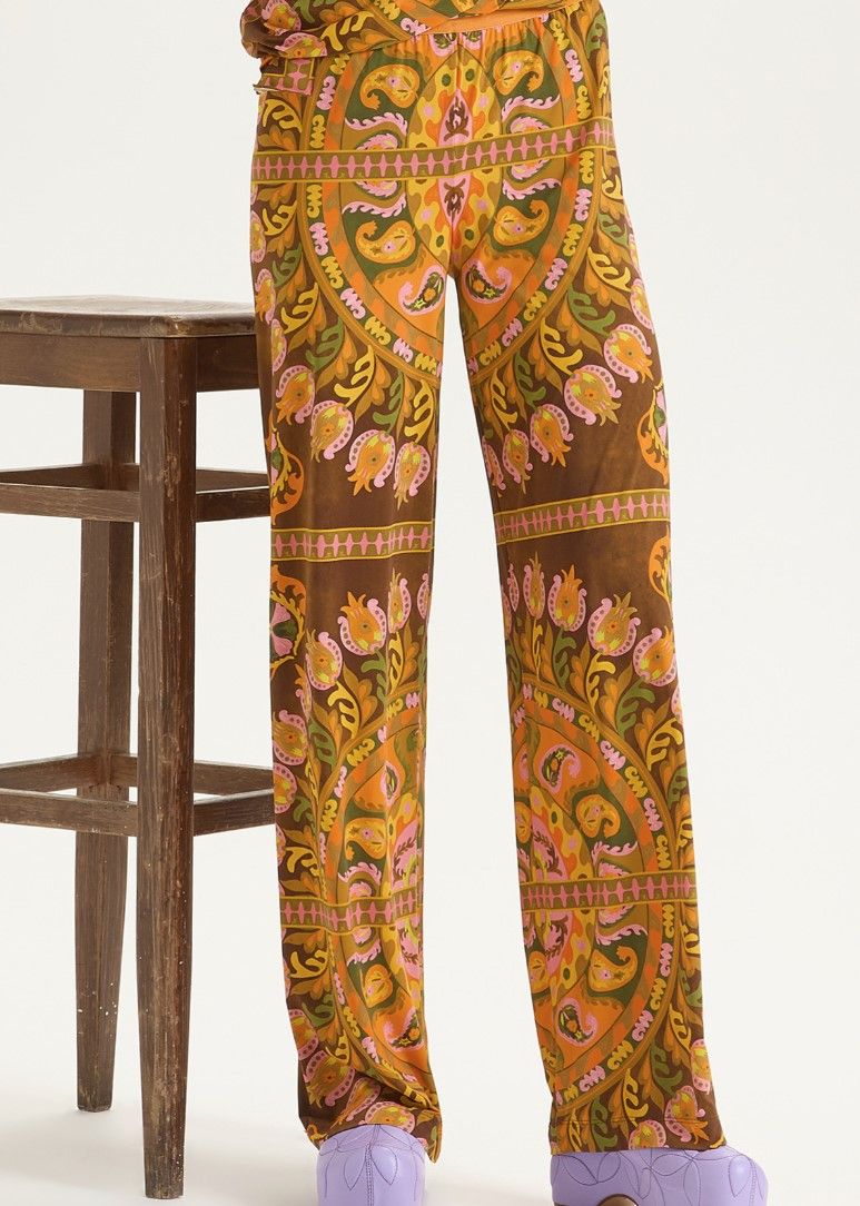 Maliparmi Suzani Crown Jersey Trouser