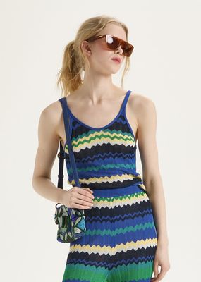 Maliparmi Waves Mix Stripes Tank Top