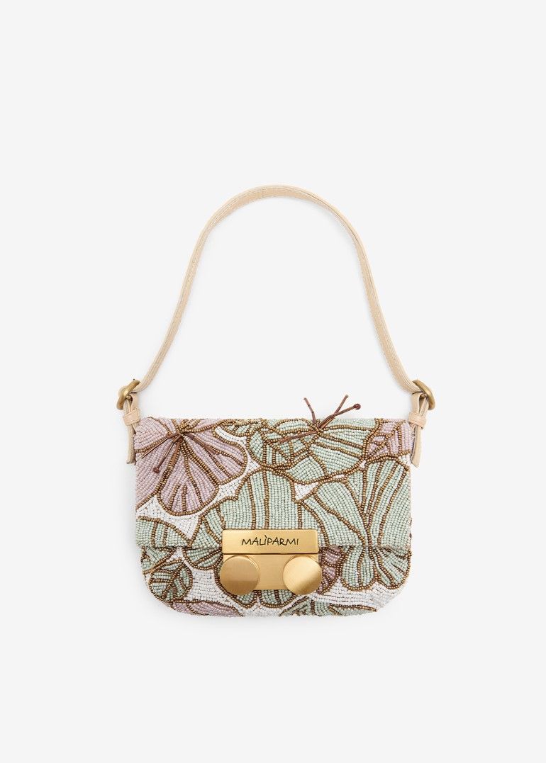 Maliparmi Small Flower Beads Shoulder Bag