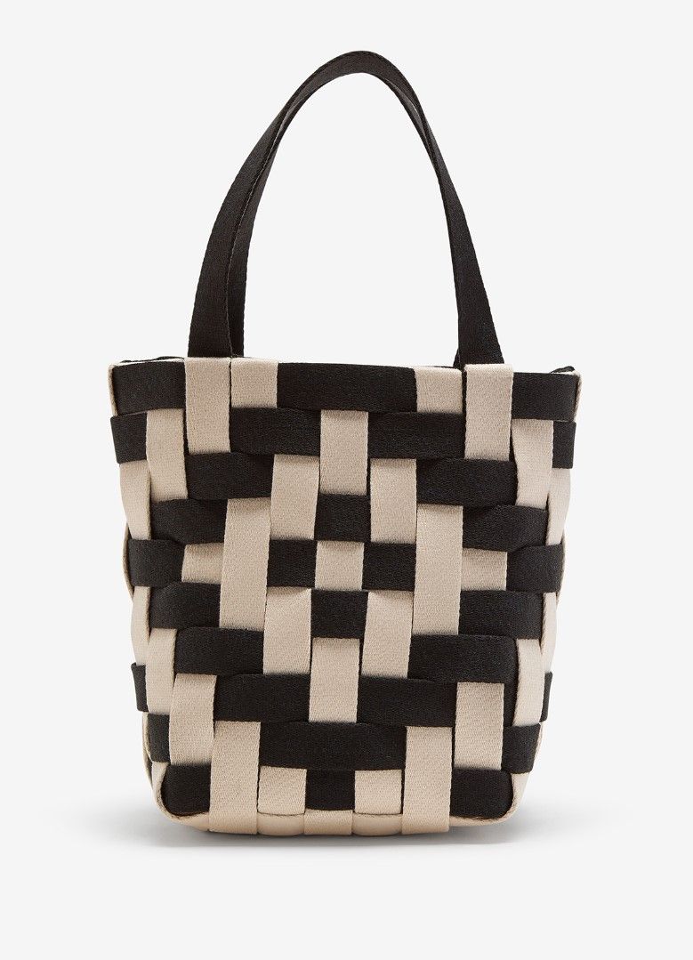 Maliparmi Medium Weaved Ribbon Handbag