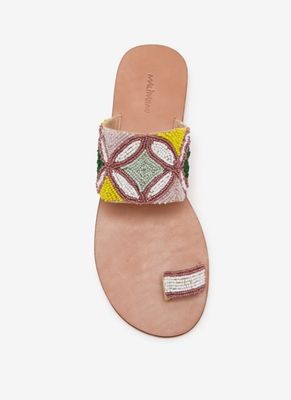 Maliparmi Gioia Embroidery Capri Sandal