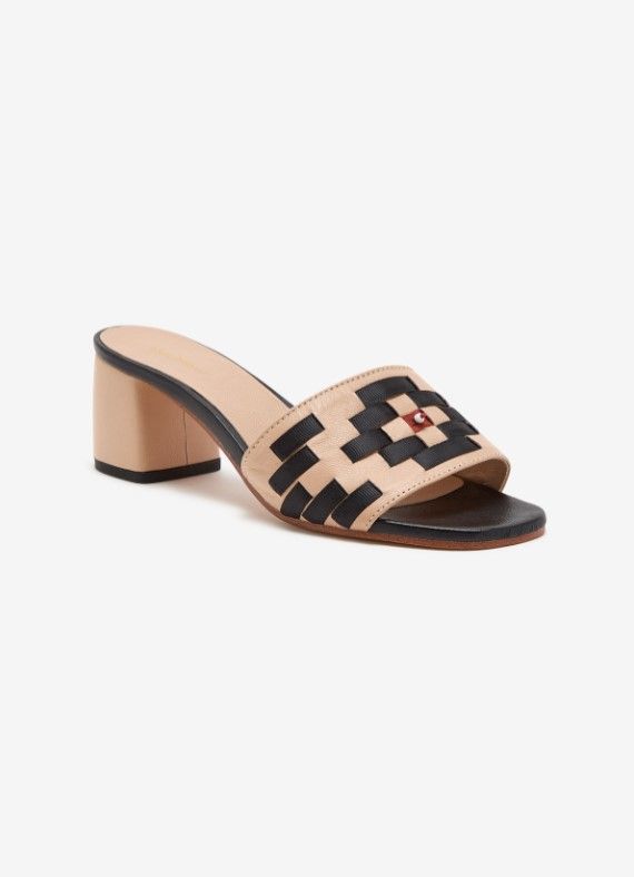 Maliparmi Graphics on Leather Sandal