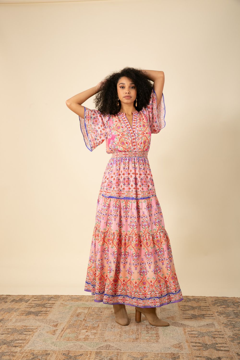 Hale Bob Alexis Voile Maxi Dress 45LN624A