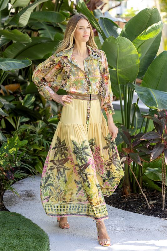 Petit Pois Palms Dress SS24-002