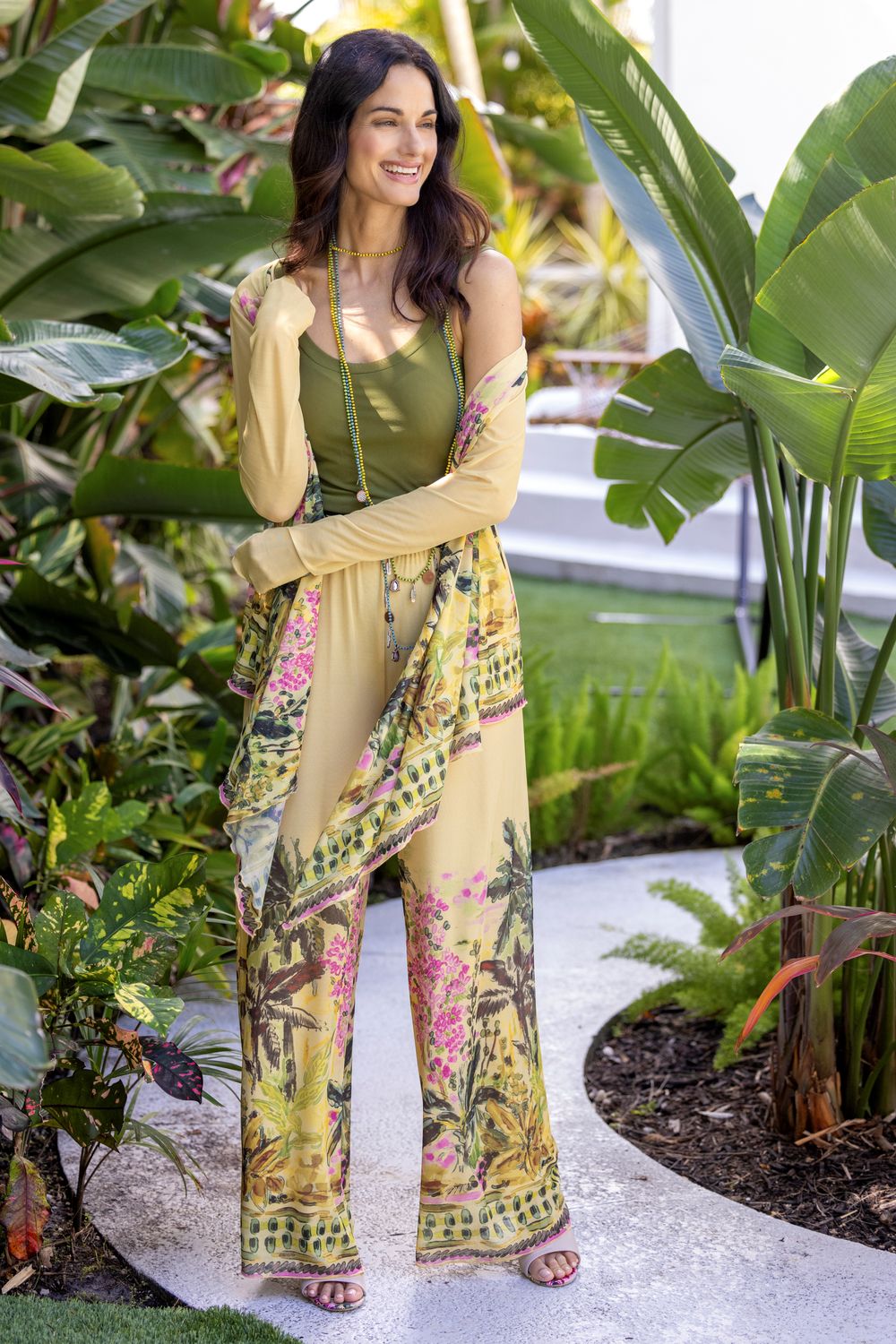 Petit Pois Palms Wrap SS24-005