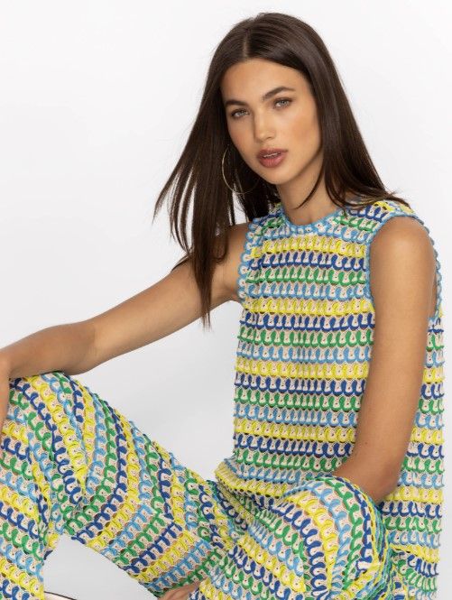 Johnny Was JADE Collection Nili Tank Top L18124