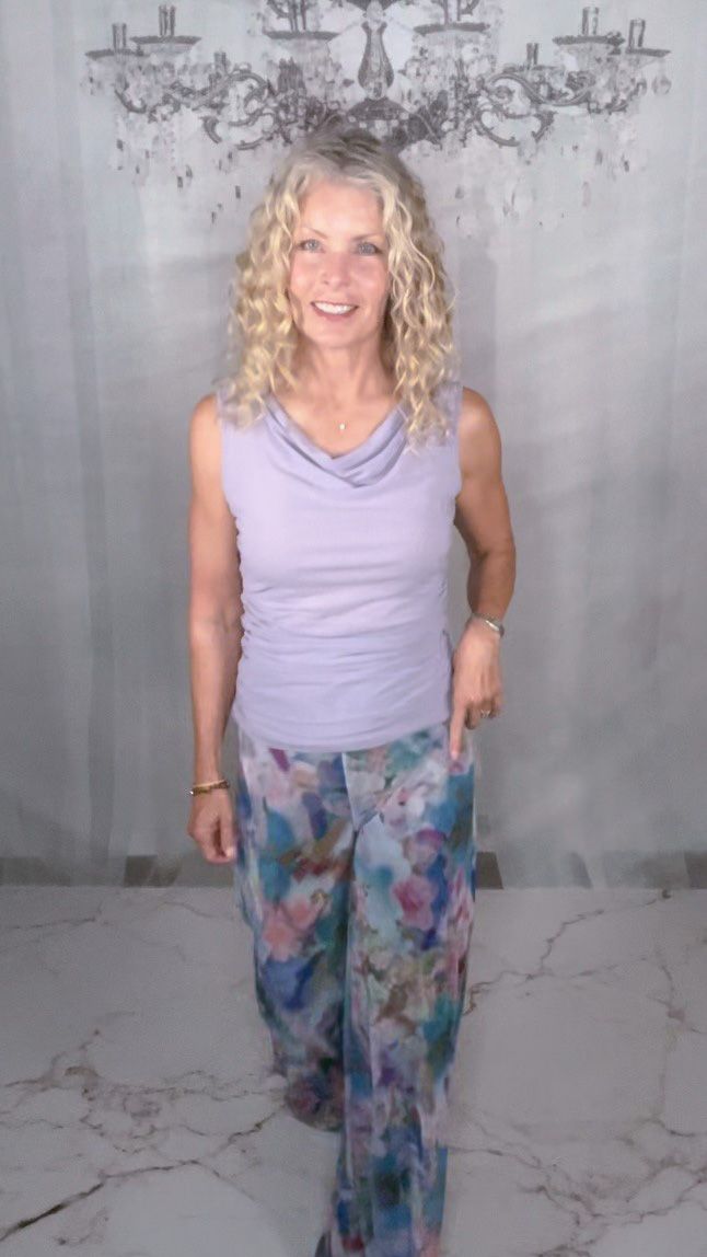 Petit Pois Violet Tank Top
