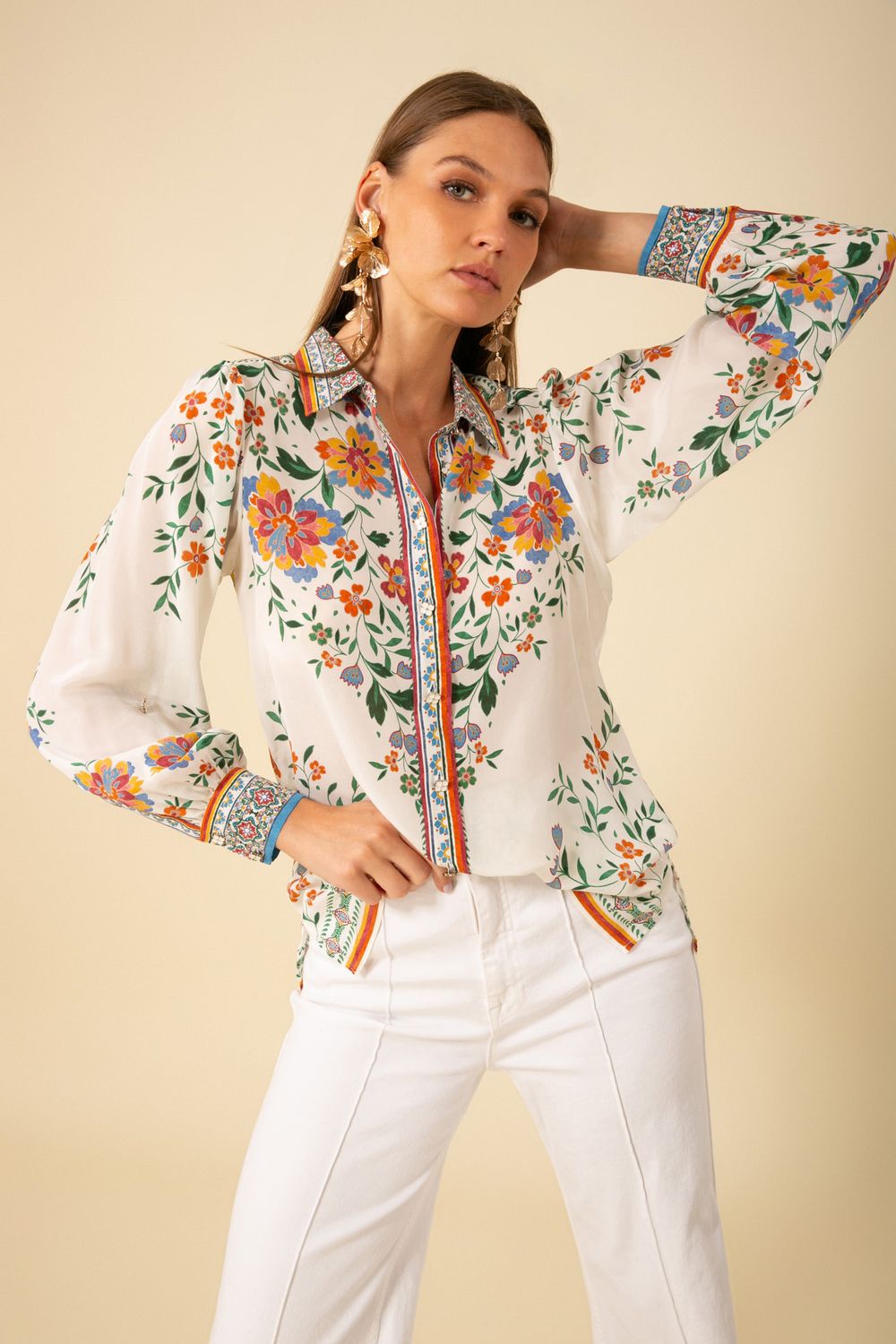Hale Bob Selah Silk Top 46GD222A