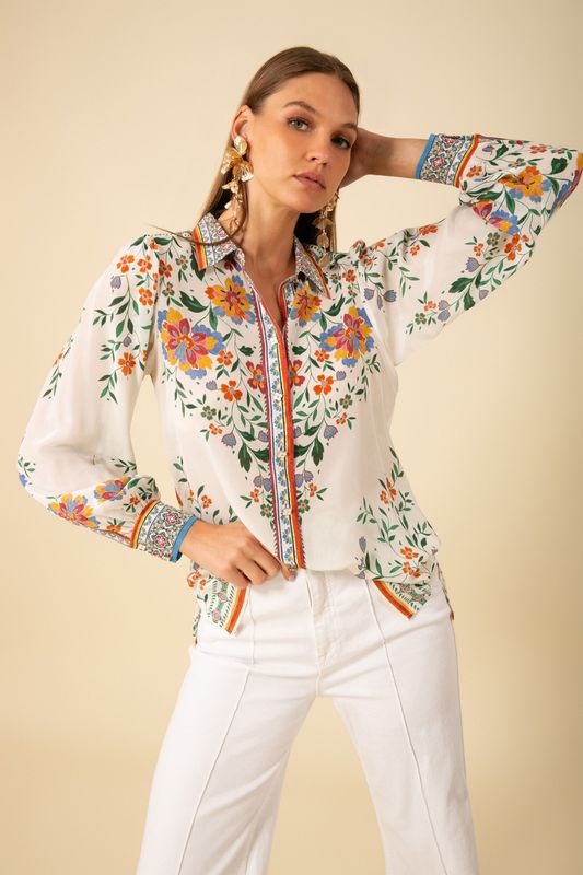 Hale Bob Selah Silk Top 46GD222A