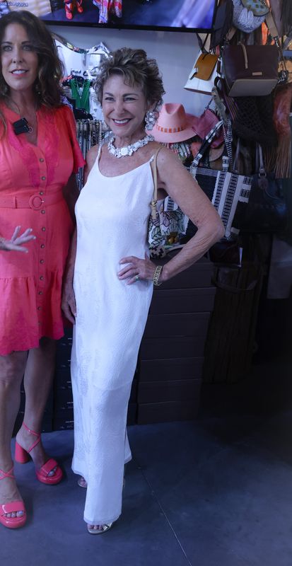 Gold Hawk White Slip Dress