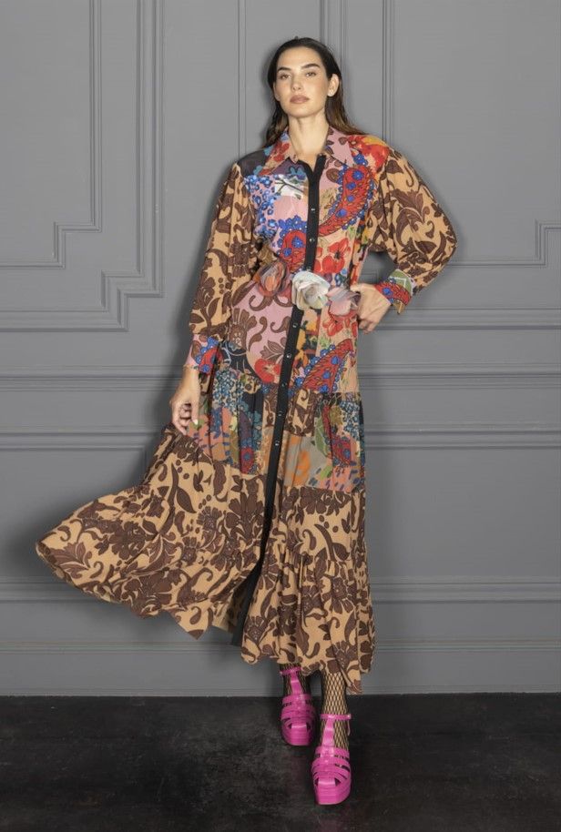 Petit Pois Maxi Dress Fall Vibes