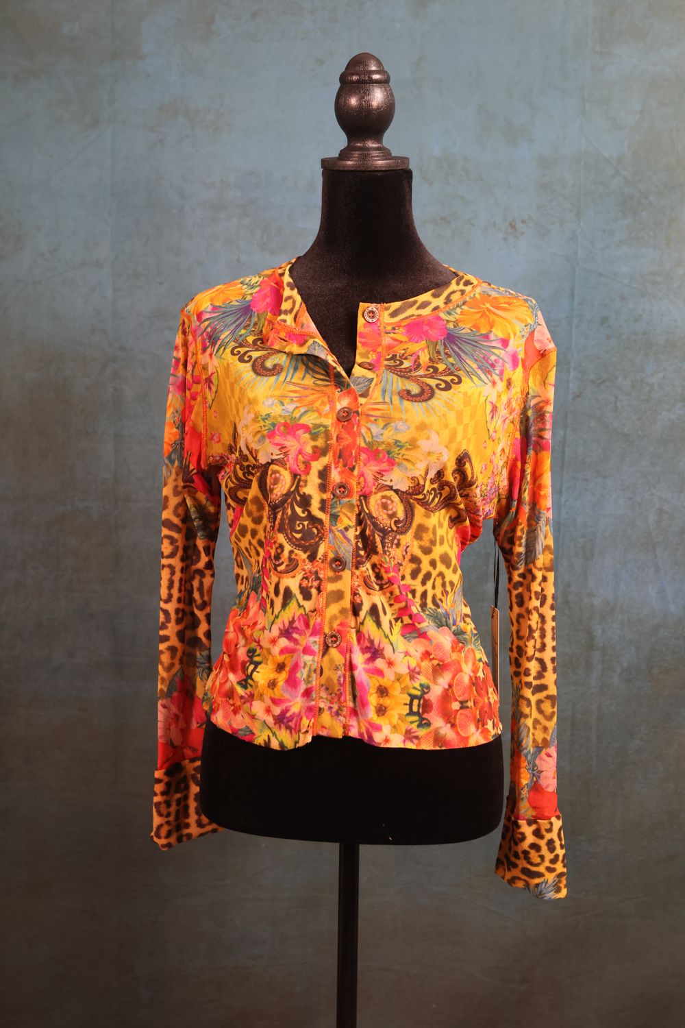 Button Up Crop Top by Petit Pois