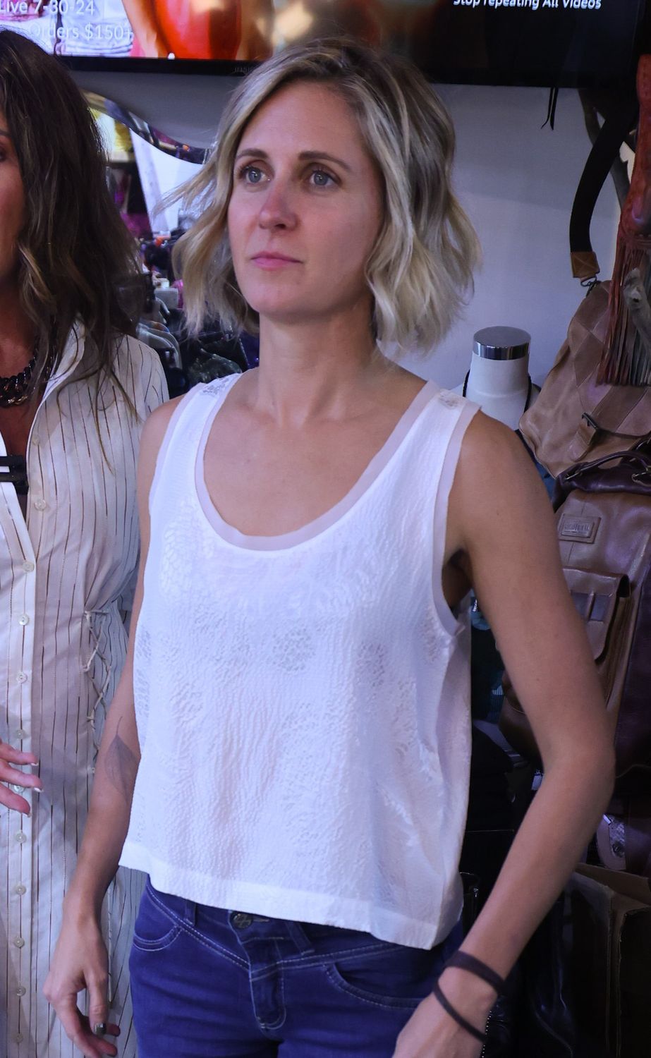 Gold Hawk Textured Tank Top