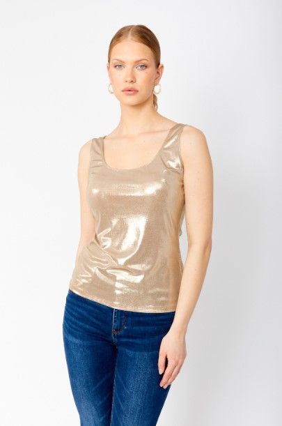 Frank Lyman Gold Tank Top 249230