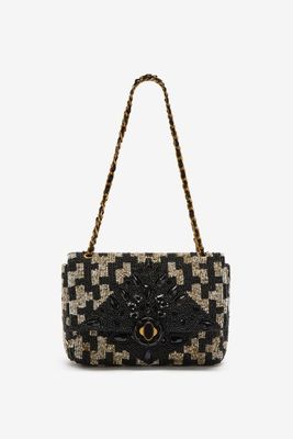 Maliparmi Small Beads Design Crossbody Bag