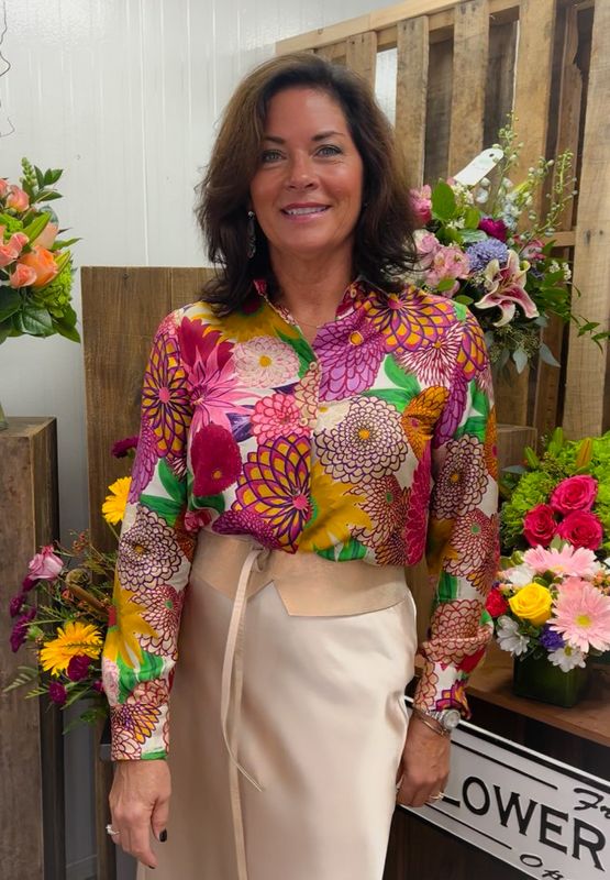 Maliparmi Blossoms Blouse