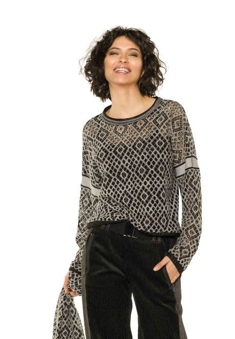 Beate Heymann Shirt Lace - Black/Grey 901-W4-6