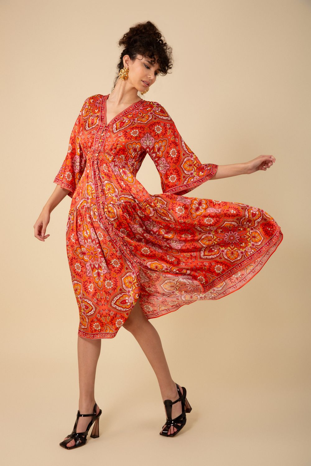Hale Bob Kamryn Midi Dress 48DN632A