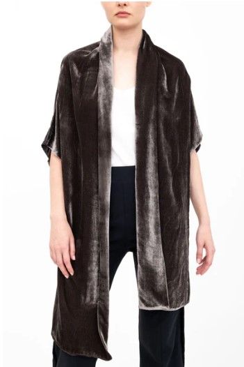 Elaine Kim Velvet Shrug - Amari - Java