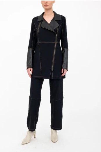 Elaine Kim Asana Moto Coat - Black