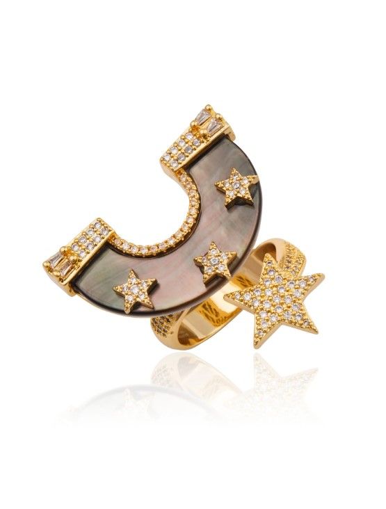Cristina Sabatini Fran Ring Black MOP GP 38531