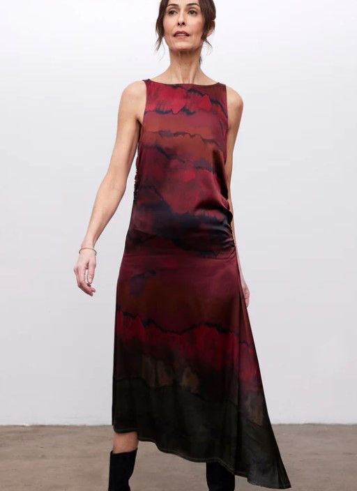 Go Silk Shirr it Up Dress D489