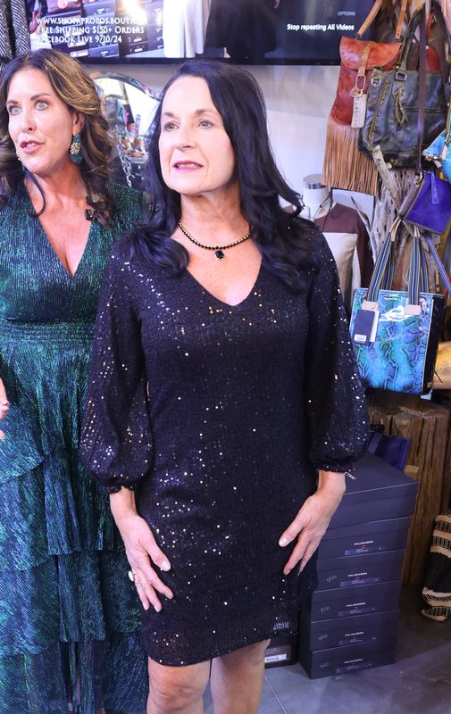 Julian Chang Sequin Dress - Black