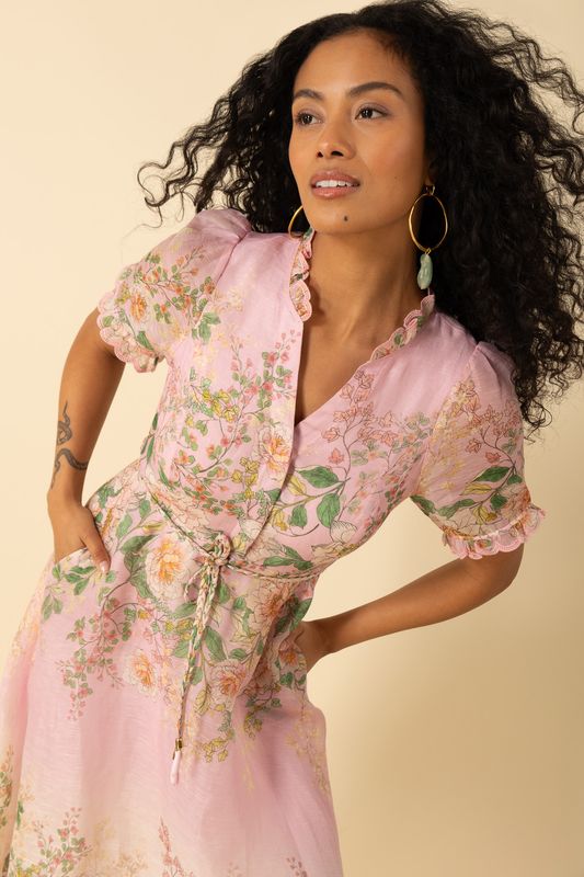 Hale Bob Haley Organza Dress 4YPR654M Pink