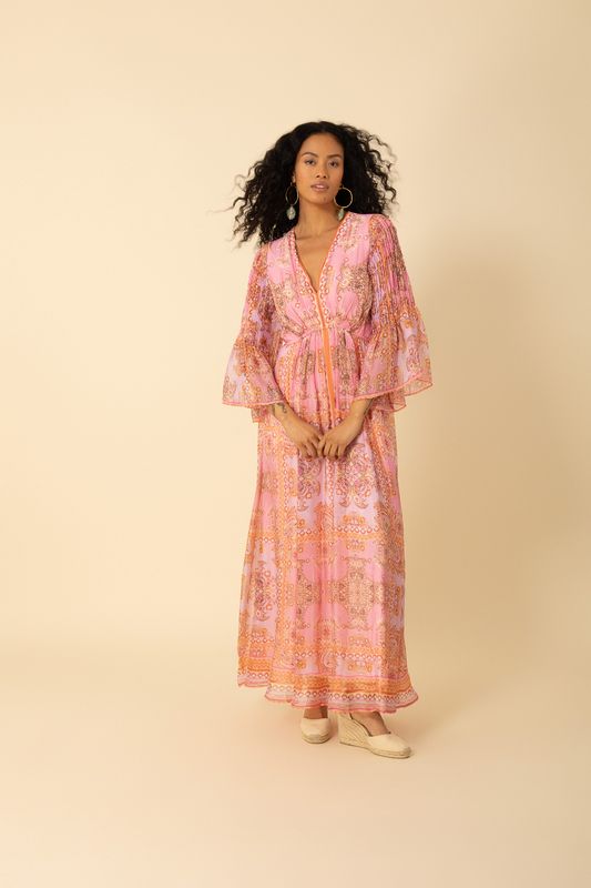 Hale Bob Mara Maxi Dress 4YAS616A Coral
