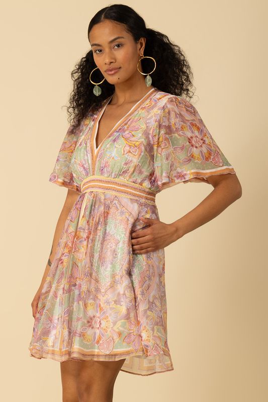 Hale Bob Jaliyah Chiffon Dress 4ZCA610A Green