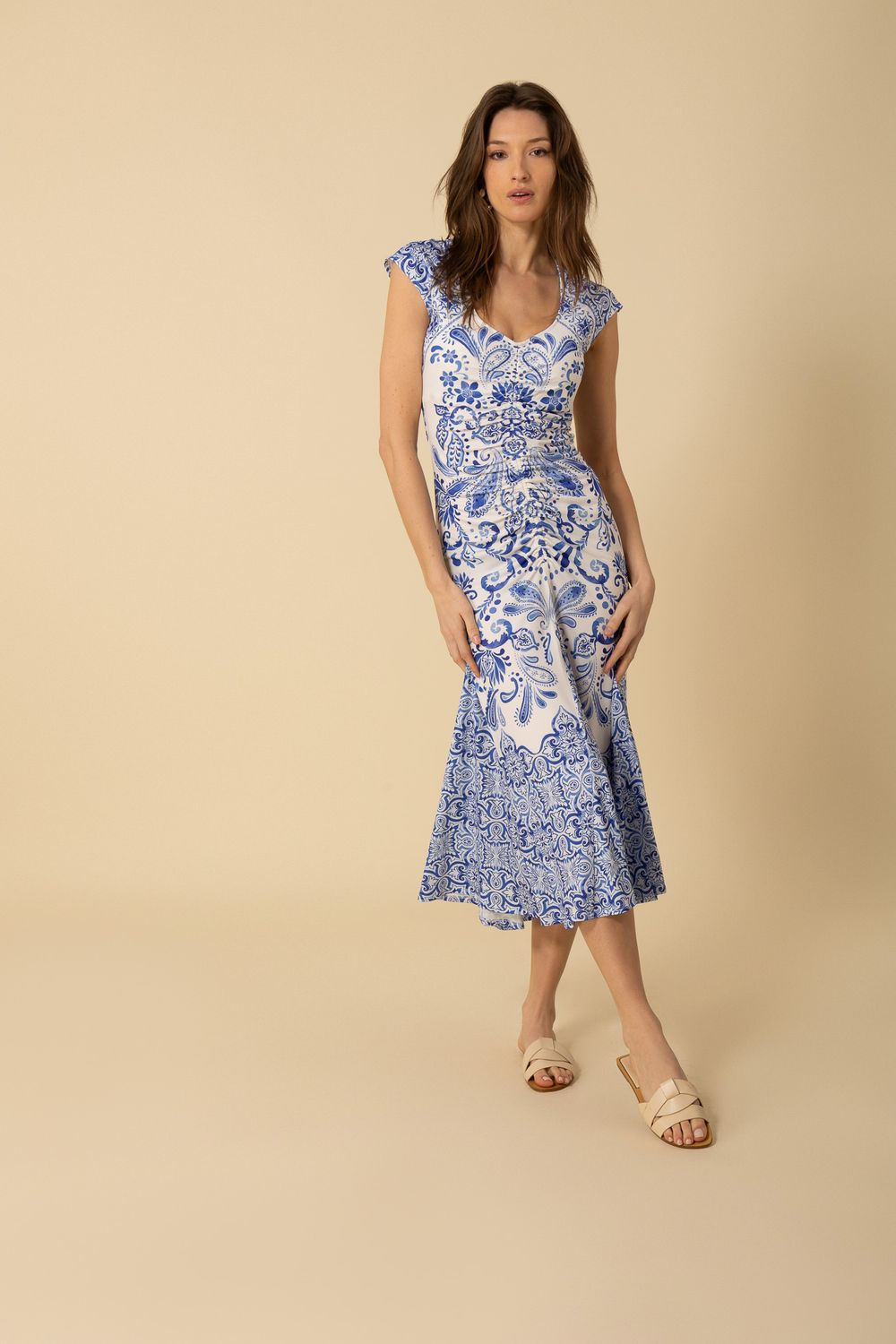 Hale Bob Alia Jersey Dress 4ZEK620A Navy