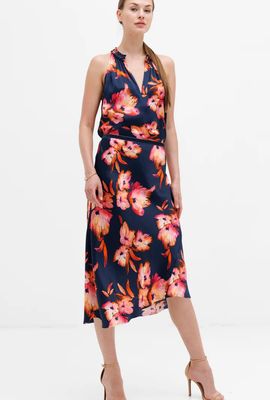 Go Silk Bias Skirt - Peonies