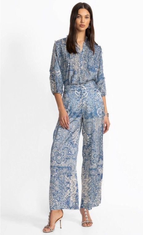 Johnny Was Lauchlen Pant - Denim Print C65225B1