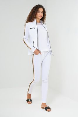 Anatomie Luli Stripe Performance Cotton Skinny Pant