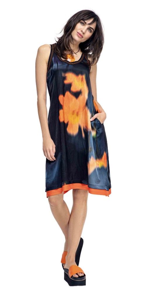 Beate Heymann Dress Satin - Black Mandarin 165-S5-39