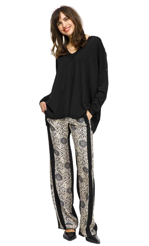 Beate Heymann DaVinci Trousers Cream/Black 126-S5-22