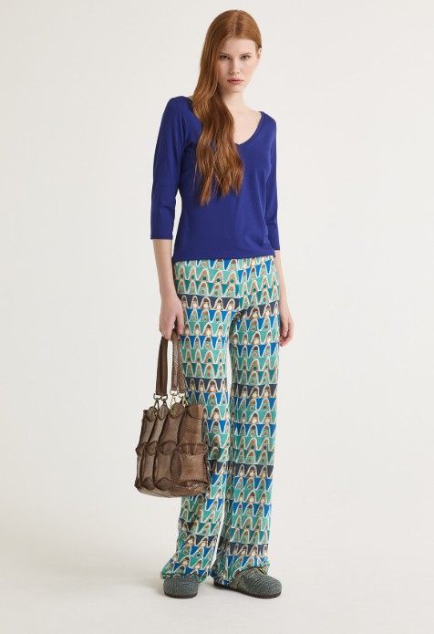 Maliparmi Geometric Trousers