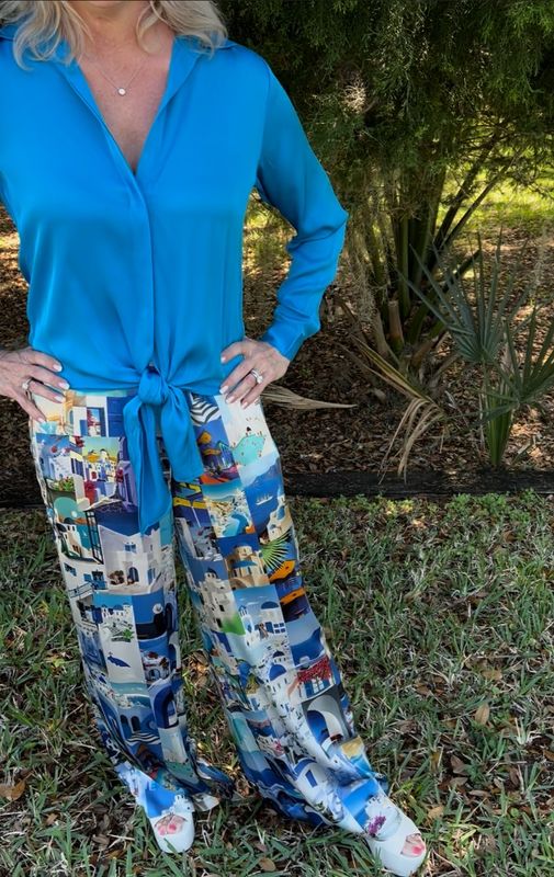 Unbreak.it Santorini Silk Trousers