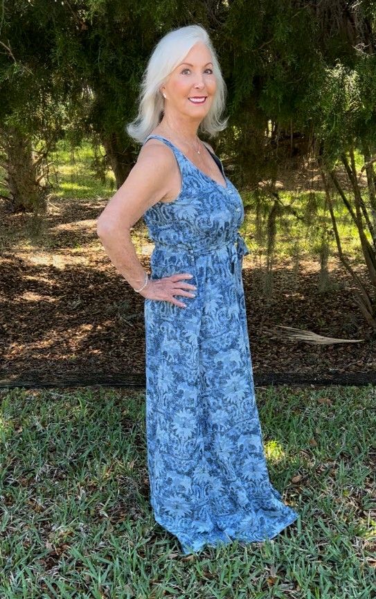 Shaft Elephant Denim Sundress