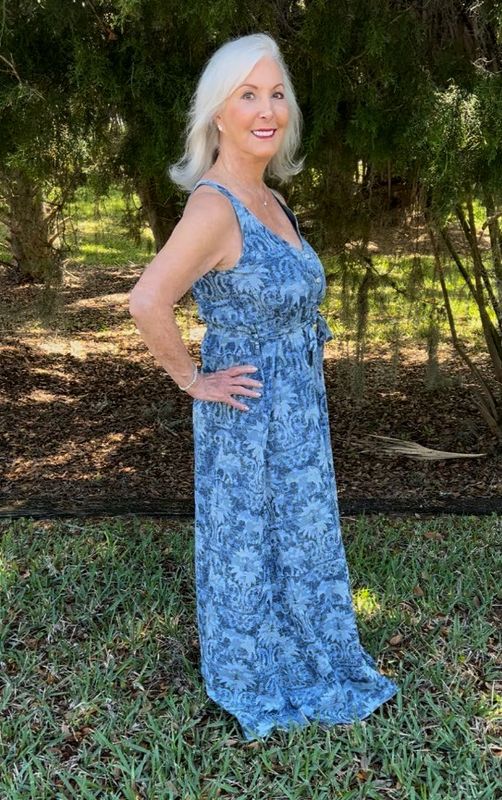 Shaft Elephant Denim Sundress