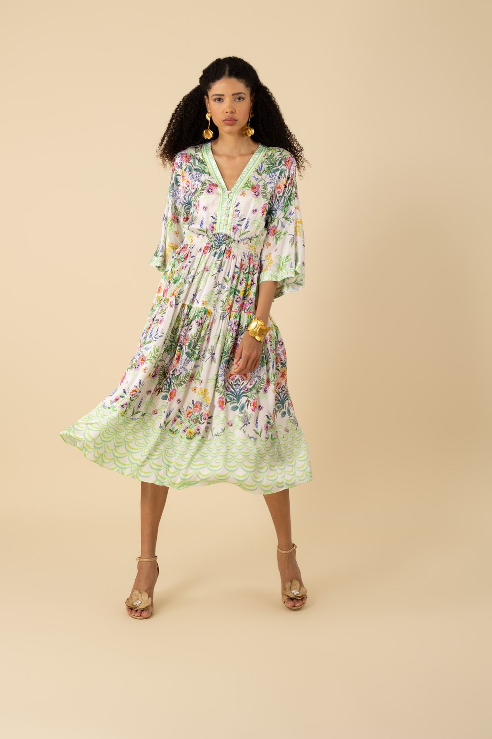 Hale Bob Zahra Kimono Midi 52GQ630A