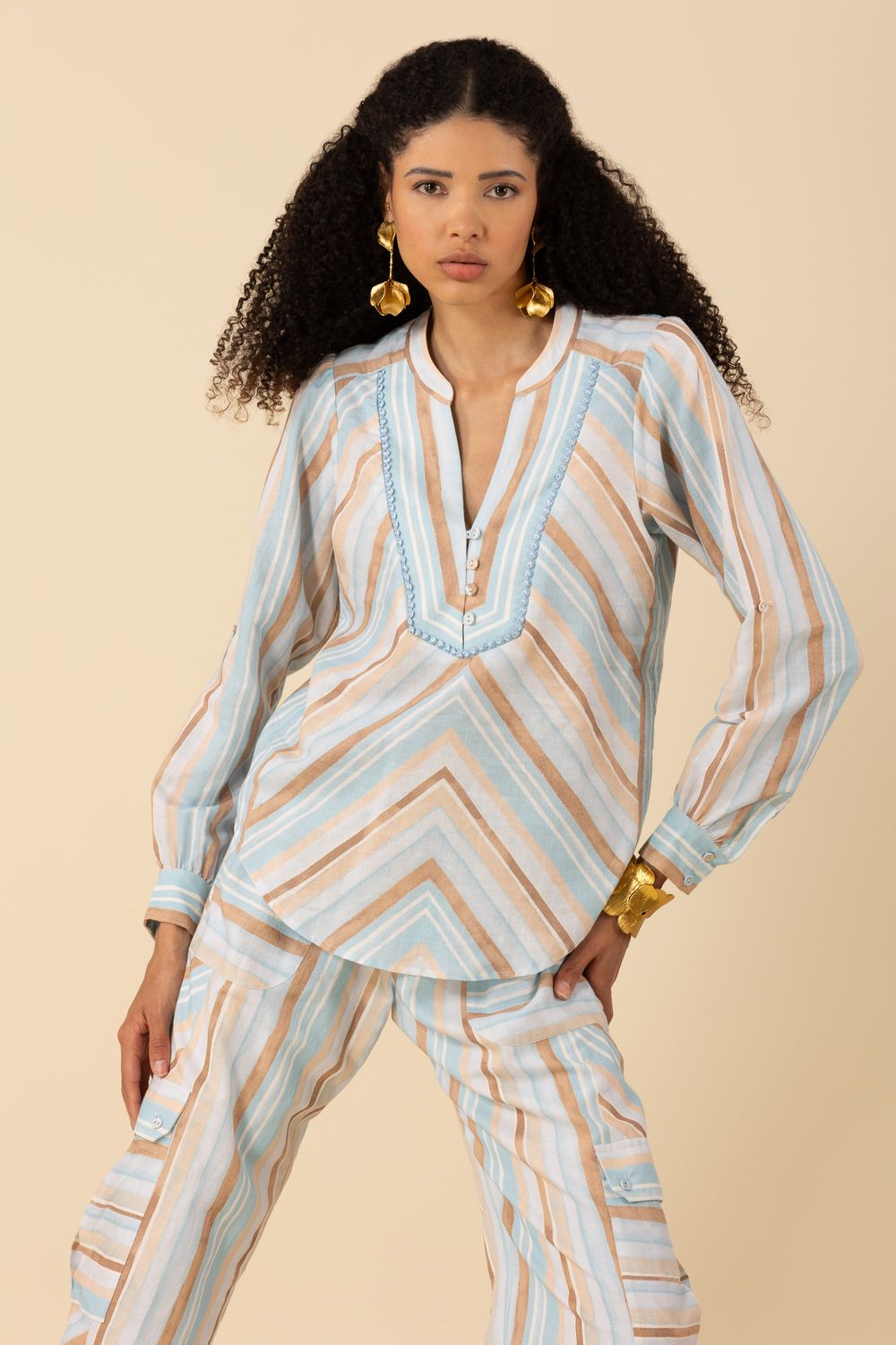 Hale Bob Karla Linen Top 52LL250A