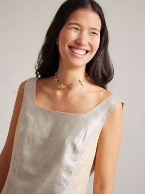 Margara Shaw Gold/Silver Tona Top