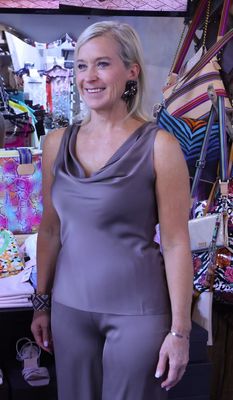 Nouvelle Silk 95 Tank Top - Taupe