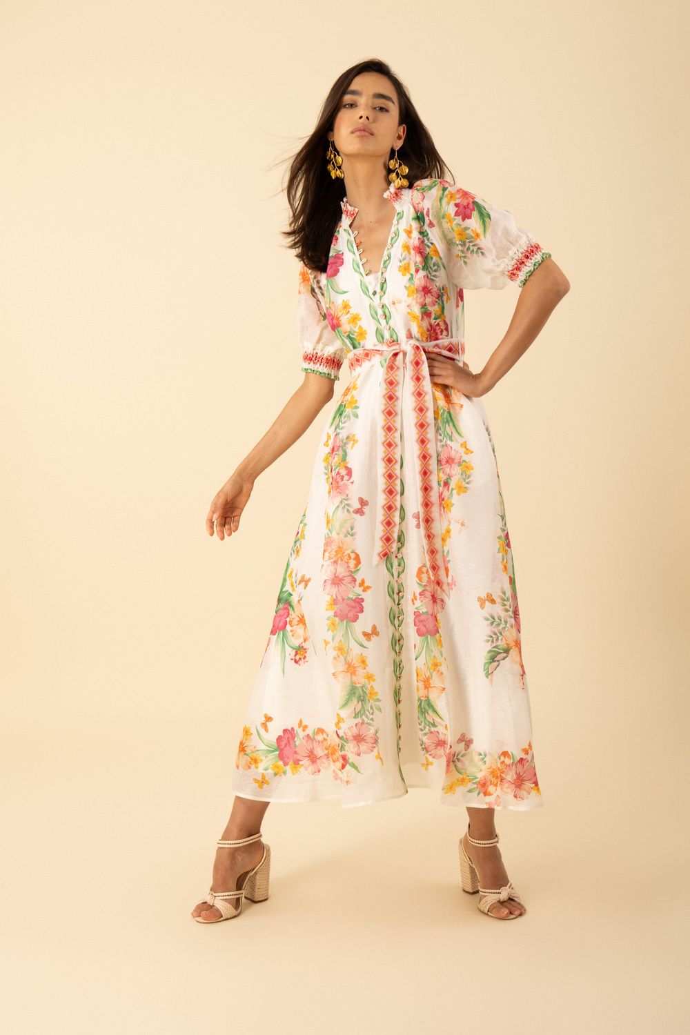 Hale Bob Alaiya Organza Maxi Dress 53AU612M