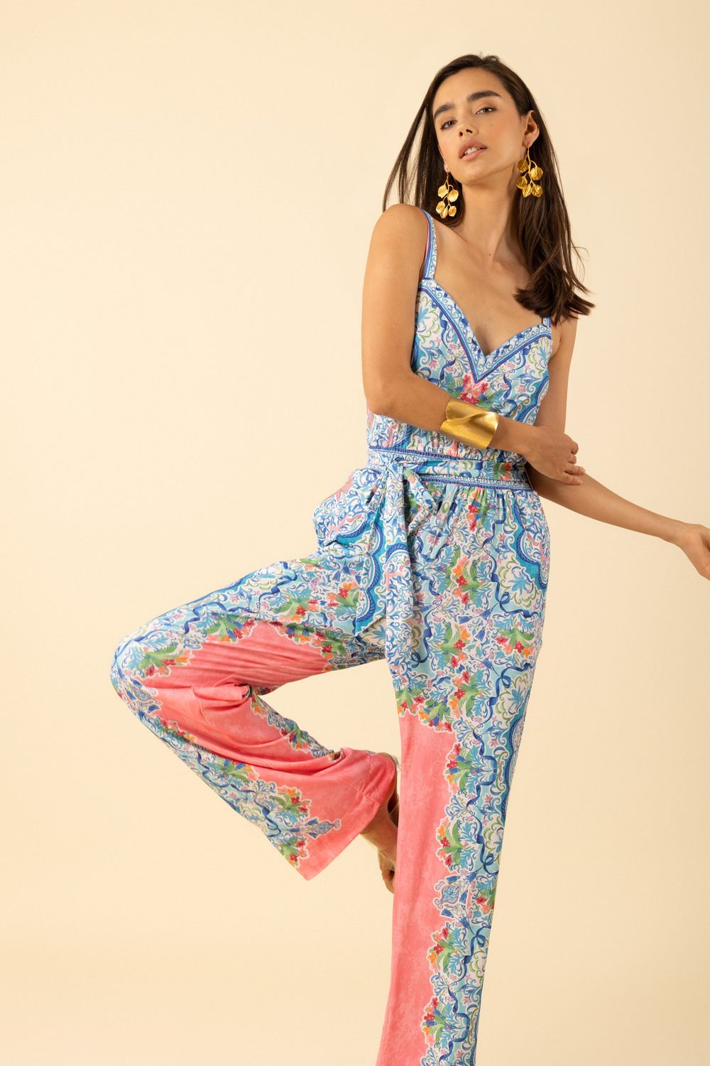 Hale Bob Theodora Jersey Jumpsuit 53PW532A